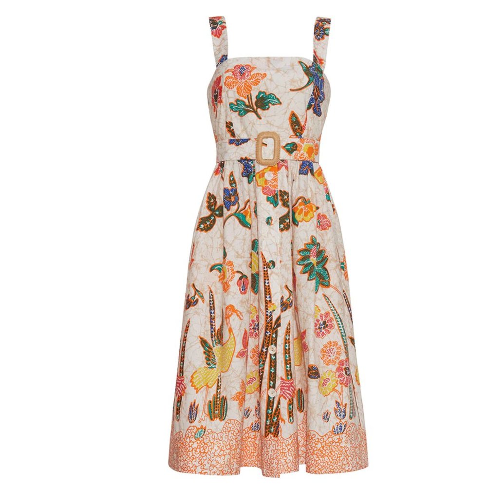 Cara Cara Candace Dress -  Turtledove Dodo Bird Border - Picture 11 of 12